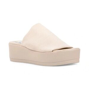 Steve Madden Women's Cream Platform Sandals